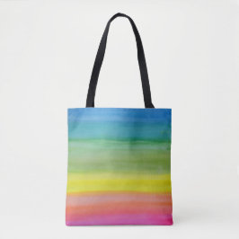 Ombre Regenbogenwatercolor-Druck-Tasche Tasche