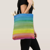 Ombre Regenbogenwatercolor-Druck-Tasche Tasche (Von Nahem)