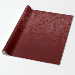 Ombré Reicher Roter Klassischer William Morris Blu Geschenkpapier