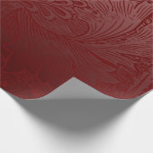 Ombré Rich Red Classic William Morris Floral Geschenkpapier (Ecke)