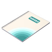 Ombre Ripples Notizblock (Linke Seite)