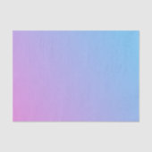 Ombré rosa bis blaues Gewebe Seidenpapier (Vorderseite)