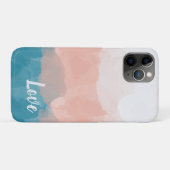 Ombre Rosa und Blau Liebe Graceful Gradient Case-Mate iPhone Hülle (Rückseite (Horizontal))
