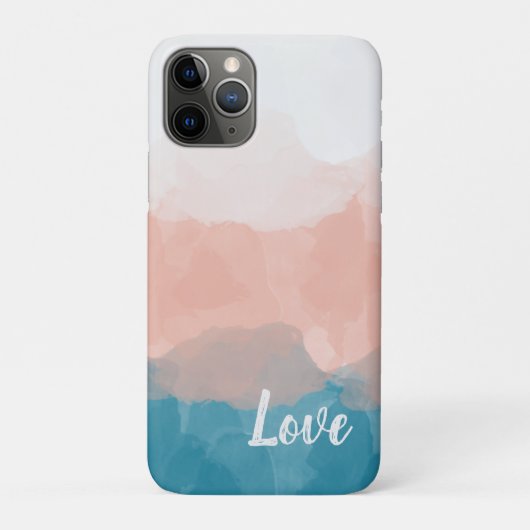 Ombre Rosa und Blau Liebe Graceful Gradient Case-Mate iPhone Hülle (Rückseite)
