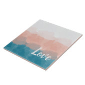 Ombre Rosa und Blau Liebe Graceful Gradient Fliese (Seite)