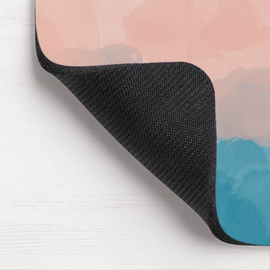 Ombre Rosa und Blau Liebe Graceful Gradient Mousepad (Ecke)