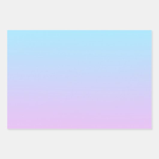 Ombré rosa und türkisfarben glänzen geschenkpapier set (Vorderseite 2)