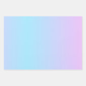 Ombré rosa und türkisfarben glänzen geschenkpapier set (Vorderseite 3)
