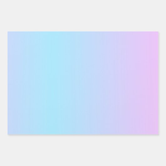 Ombré rosa und türkisfarben glänzen geschenkpapier set (Vorderseite 3)