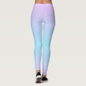 Ombré rosa und türkisfarben glänzen leggings (Rückseite)