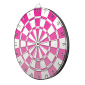Ombre Rosa und Weiß Dartscheibe (Vorderseite rechts)