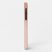 Ombre Rose Gold Glitzer Fading Monogram Case-Mate iPhone Hülle (Hinten/Links)