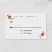 Ombre Rose Gold Medical Appointment Card Terminkarte (Vorderseite)
