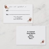 Ombre Rose Gold Medical Appointment Card Terminkarte (Vorne/Hinten)