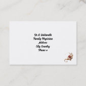 Ombre Rose Gold Medical Appointment Card Terminkarte (Rückseite)