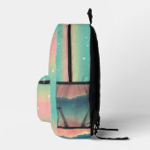 Ombre Rucksack in grün, rosa, gelb (Rechts)
