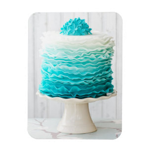 Ombre Rüschekuchen Magnet