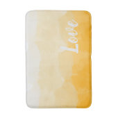 Ombre Saffron und Gelbe Liebe Badematte (Vorderseite Vertikal)