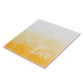 Ombre Saffron und Gelbe Liebe Fliese (Seite)