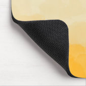 Ombre Saffron und Gelbe Liebe Mousepad (Ecke)