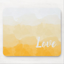 Ombre Saffron und Gelbe Liebe Mousepad
