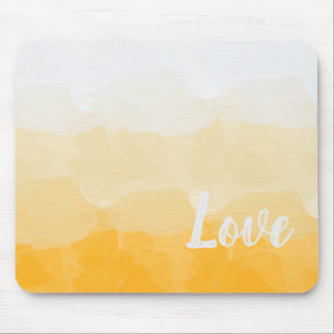 Ombre Saffron und Gelbe Liebe Mousepad