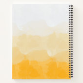 Ombre Saffron und Gelbe Liebe Notizblock (Rückseite)