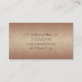 Ombre sanfte elegante moderne Luxus-Goldschere Visitenkarte (Rückseite)