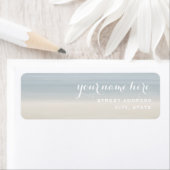 Ombre Shore Address Label (Insitu)