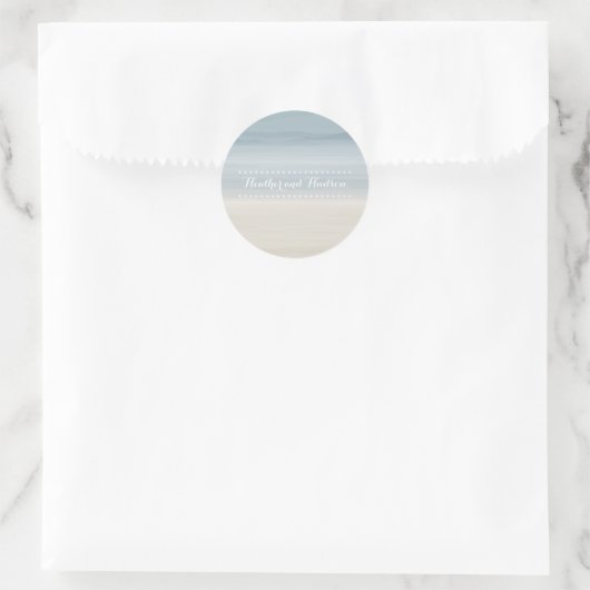 Ombré Shore Wedding Sticker (Tasche)
