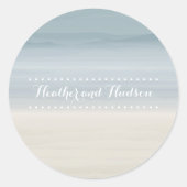 Ombré Shore Wedding Sticker (Vorderseite)