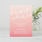OMBRE SHOWER | BRIDAL SHOWER EINLADUNG (Stehend Vorderseite)