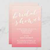 OMBRE SHOWER | BRIDAL SHOWER EINLADUNG (Vorne/Hinten)