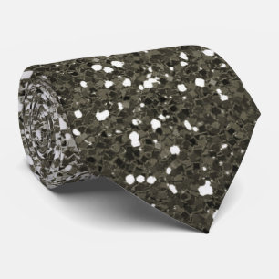 Ombre-Silber-Glitter-Elegante Krawatte