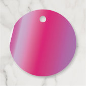 Ombre Spritzer 16 . Geburtstag 16 Gefälligkeitstab Geschenkanhänger (Rückseite)