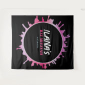 Ombre Spritzer Bat Bar Mitzvah Foto-Op Hintergrund Wandteppich (Vorderseite (Horizontal))