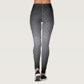Ombre Steel Diamond Plate Muster Leggings (Rückseite)