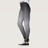 Ombre Steel Diamond Plate Muster Leggings (Links)