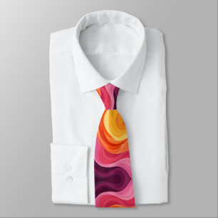 Ombre-Stil Warme Farben Krawatte