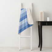 Ombre Streifen in blauen Tönen Sherpadecke (Beispiel)