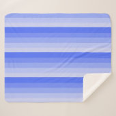 Ombre Streifen in den Farbtönen "periwinkle" Sherpadecke (Vorderseite (Horizontal))