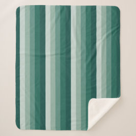 Ombre Streifen in grünen Tönen Sherpadecke