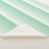 Ombre Streifen in Jadegrün Sherpadecke (3/4)