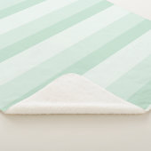 Ombre Streifen in Jadegrün Sherpadecke (3/4)