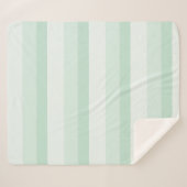 Ombre Streifen in Jadegrün Sherpadecke (Vorderseite (Horizontal))