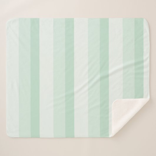 Ombre Streifen in Jadegrün Sherpadecke (Vorderseite (Horizontal))