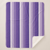Ombre Streifen in lila Tönen Sherpadecke (Vorderseite)