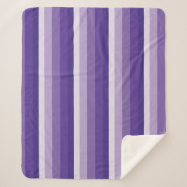 Ombre Streifen in lila Tönen Sherpadecke
