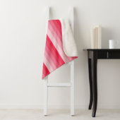 Ombre Streifen in Rot bis Rosa Sherpadecke (Beispiel)