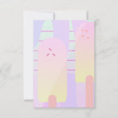 Ombre Summer Ice Cream Pop Karte (Vorderseite)
